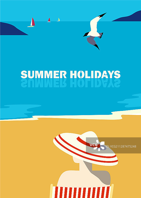 暑假的海报图片素材