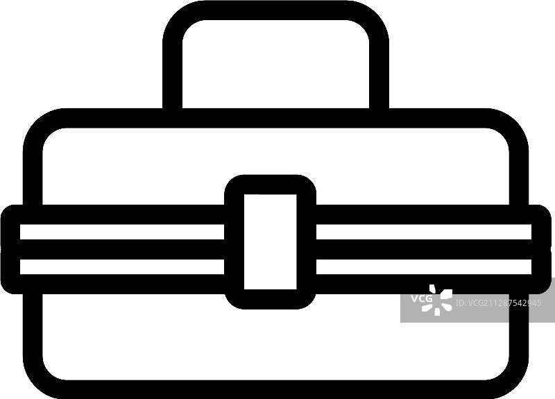 午餐盒图标孤立轮廓符号图片素材