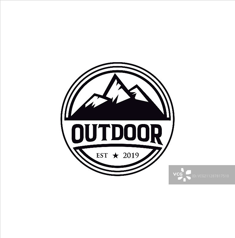 山户外探险标志logo设计图片素材