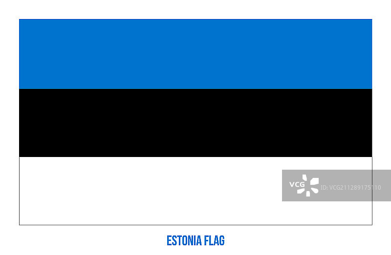 爱沙尼亚国旗白色背景爱沙尼亚国民图片素材