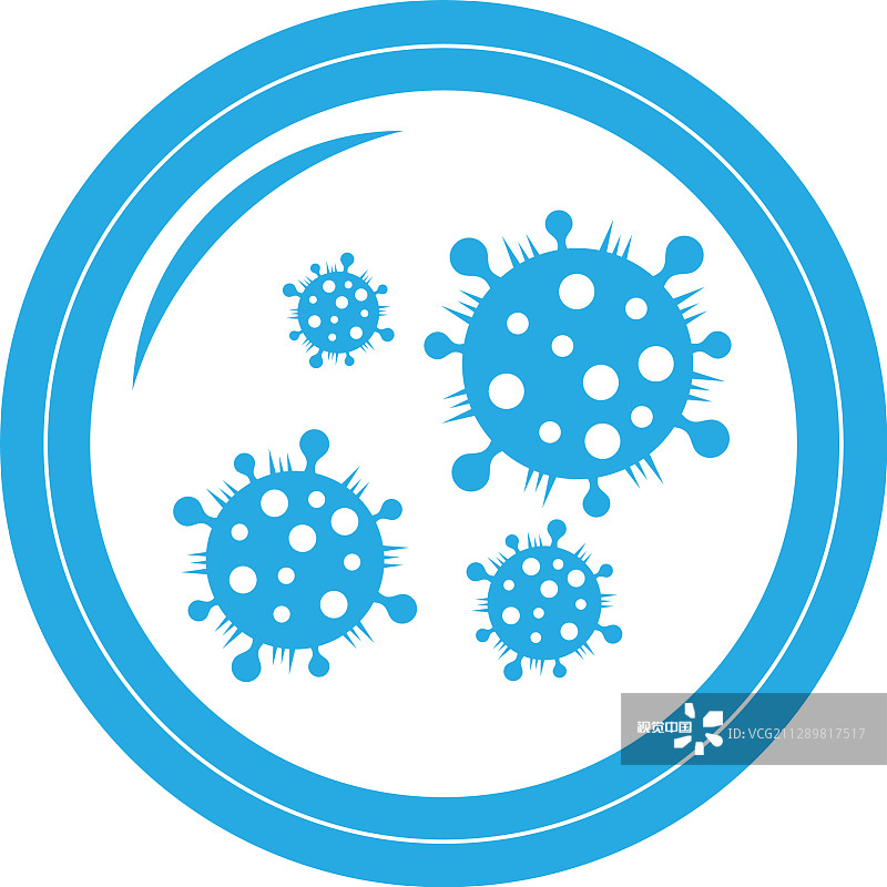 显微镜玻璃流感病毒标志清楚图片素材