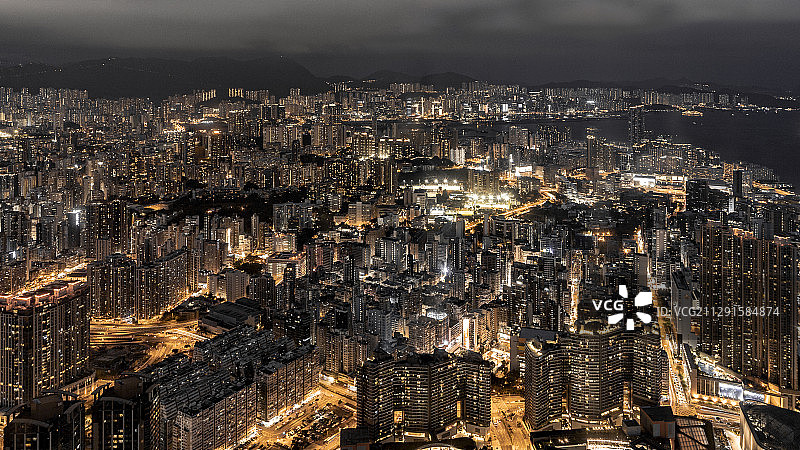 香港·九龙夜景图片素材