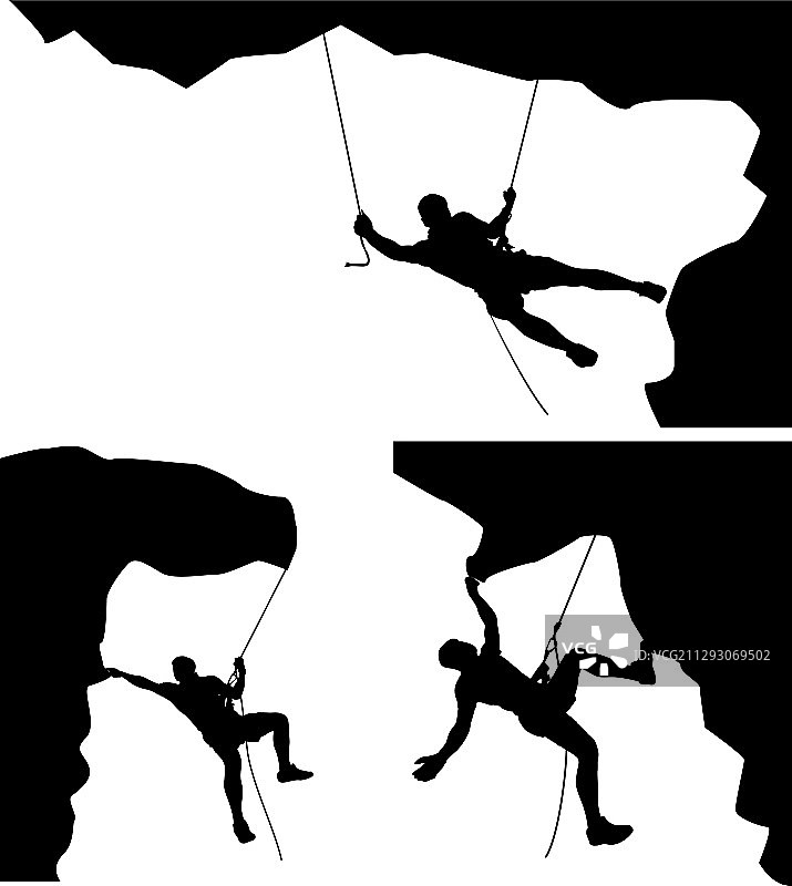 岩石攀爬者01图片素材
