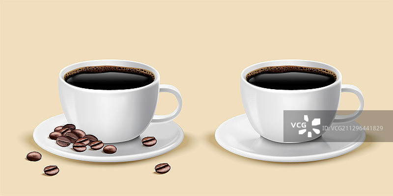 创意对照设计咖啡元素图片素材