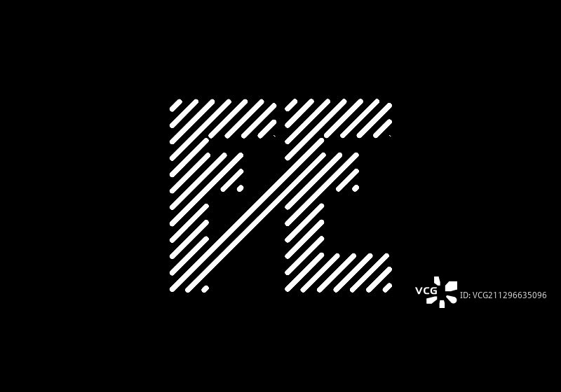 首字母fe标志设计模板图片素材