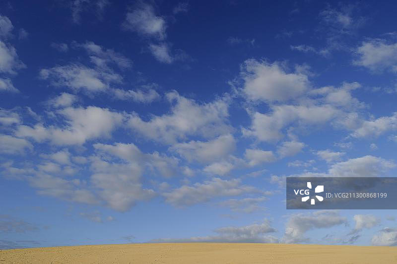 科拉雷霍国家公园沙丘，富埃特文图拉，加那利群岛，西班牙，欧洲图片素材