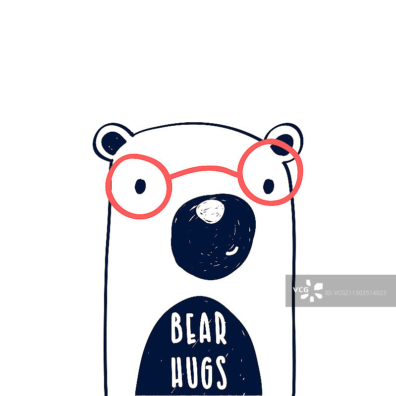 可爱的小熊为t恤设计图片素材