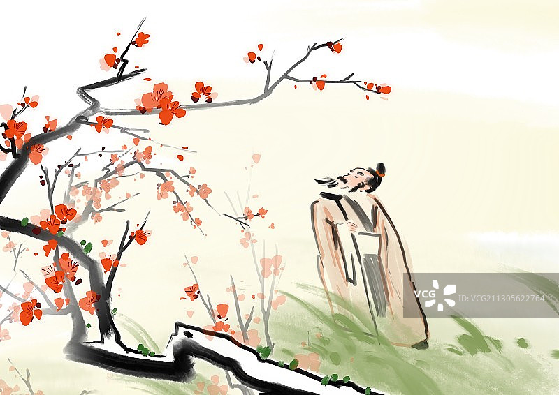 中国传统文化梅花图片素材