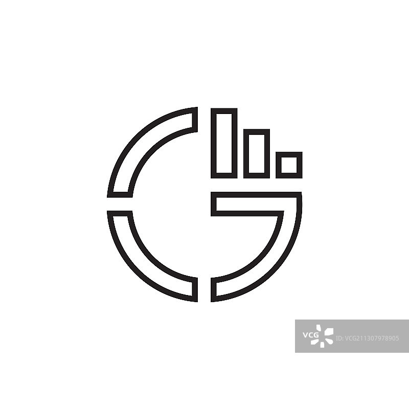 G字母标志图形成长设计理念图片素材