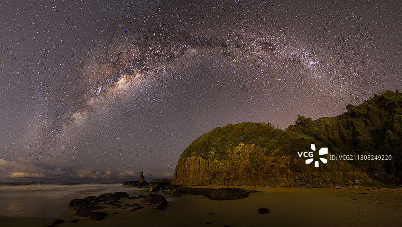 澳大利亚新南威尔士州Kiama Downs的星空美景图片素材