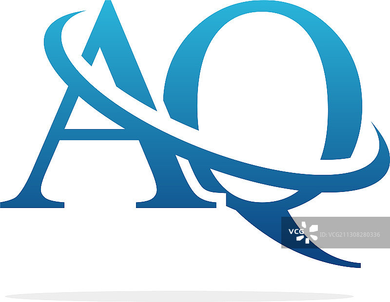 Aq标志艺术图标设计形象图片素材