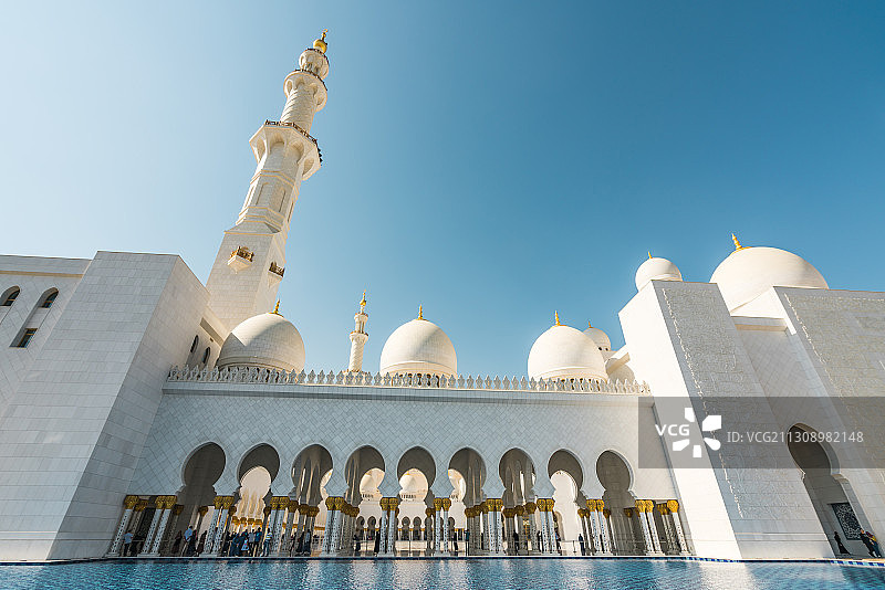 阿联酋阿布扎比谢赫扎耶德大清真寺图片素材