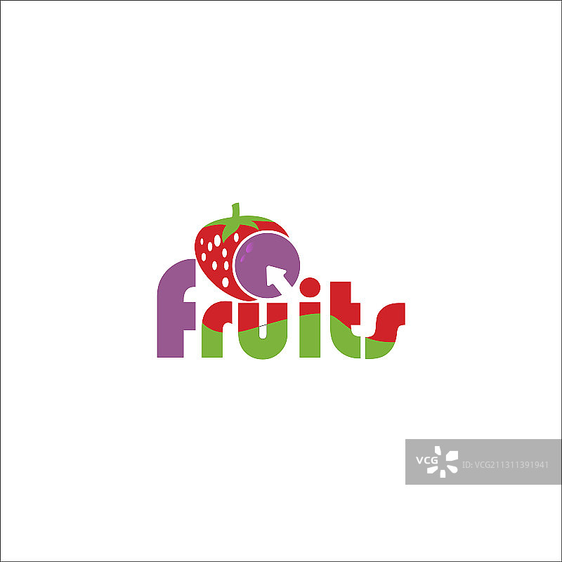 标志设计有机新鲜水果图片素材