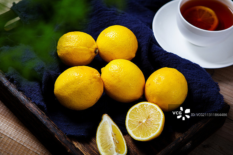 柠檬热饮营养下午茶图片素材