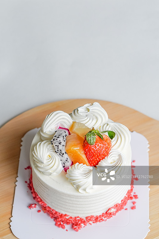 水果奶油蛋糕图片素材