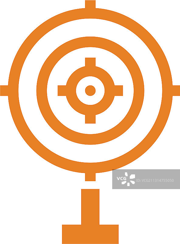 射击目标图标为橙色图片素材