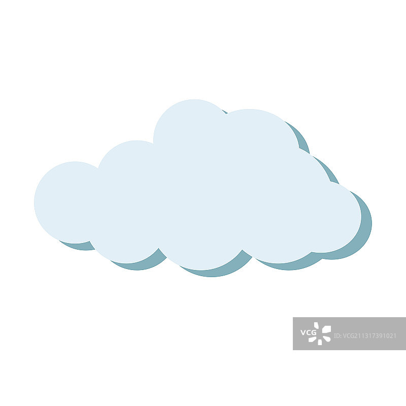 灰色的云图标在蓝天为设计元素图片素材