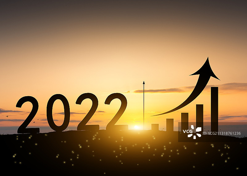 2022年曲线指数连续上升图片素材