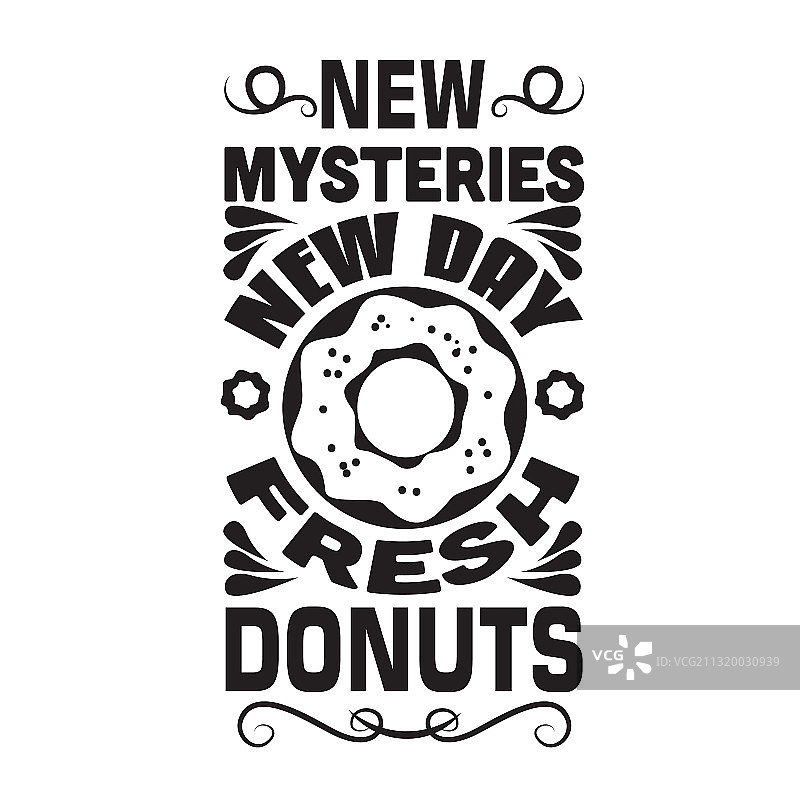 甜甜圈有新的奥秘新的一天新鲜的甜甜圈图片素材