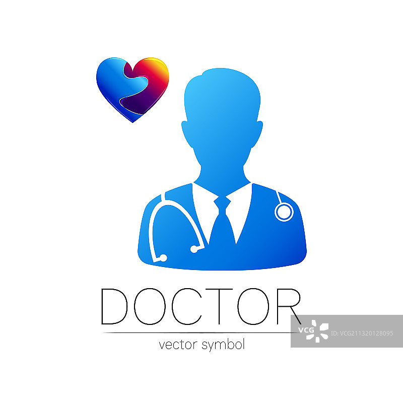心脏病医生和心脏标识图片素材