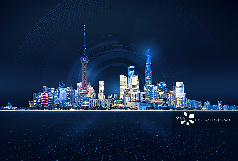 上海科技城市建筑图片素材
