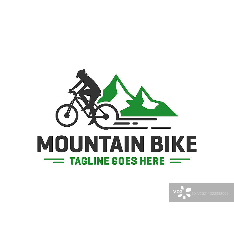 山地自行车运动标志图片素材