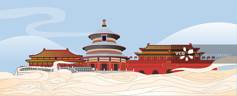 北京故宫地标建筑图片素材