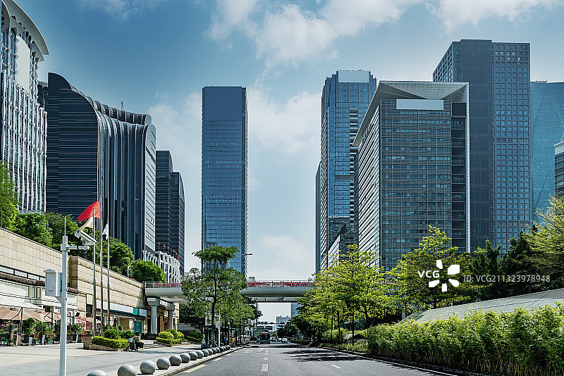 深圳金融区现代建筑街景图片素材