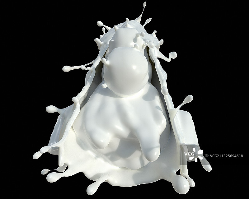 牛奶形态无舵雪橇图片素材