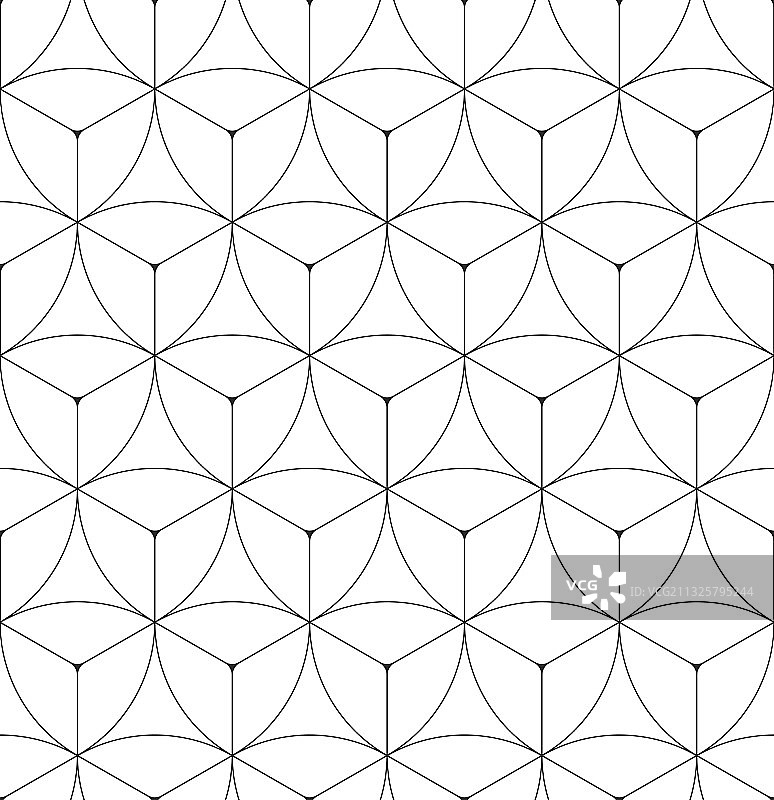 抽象几何无缝六角形图案图片素材