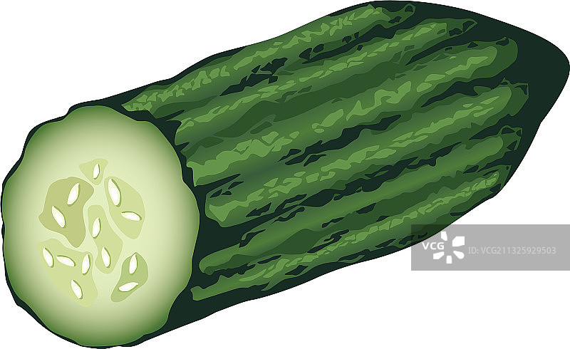 新鲜黄瓜蔬菜健康的标志图片素材