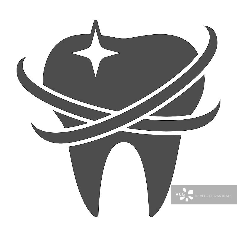 健康牙齿固体图标国际牙医图片素材