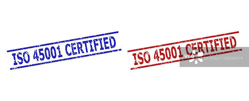 Iso 45001认证的印章印章不洁净图片素材