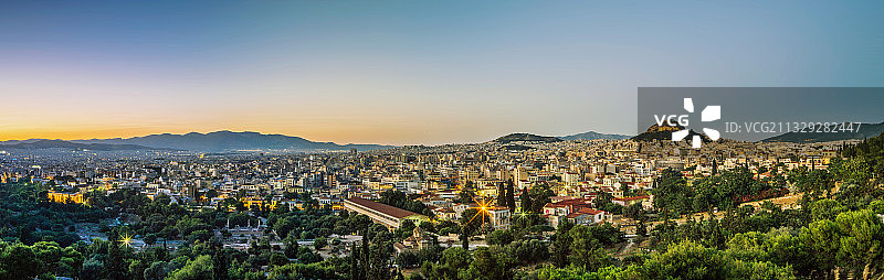 雅典城市风光图片素材