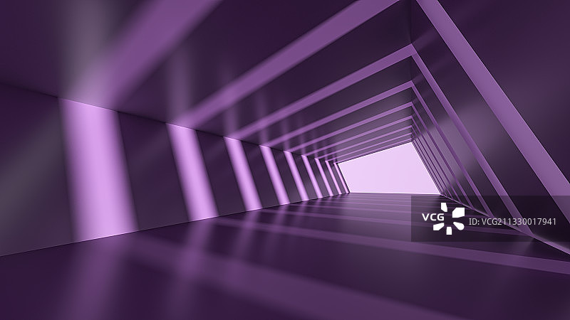 紫色科技隧道三维图形图片素材