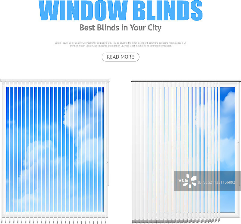 两扇带百叶窗的窗户俯瞰多云的天空图片素材