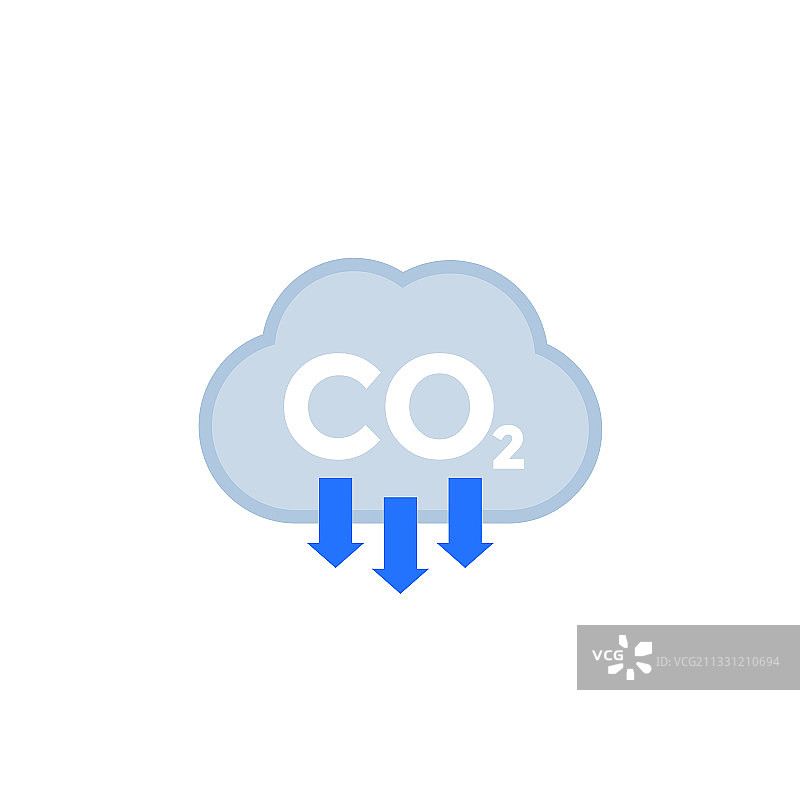 二氧化碳二氧化碳排放量减少排放图标图片素材