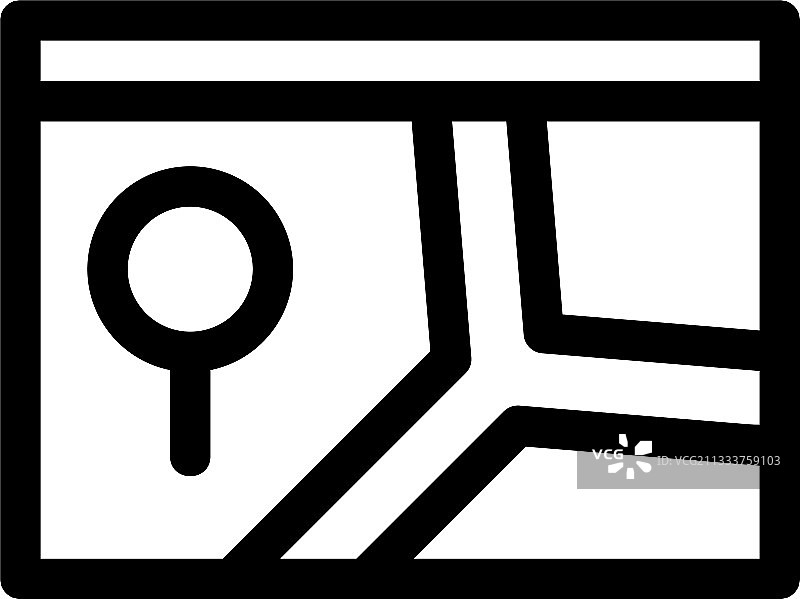 导航应用程序图标或标志孤立符号符号图片素材