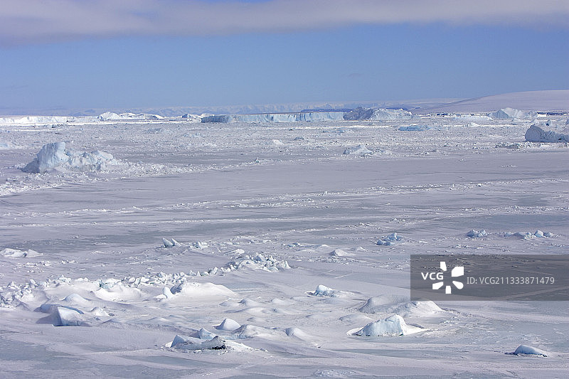 南极洲的海冰图片素材