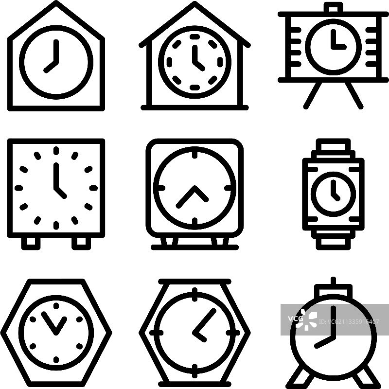 时间图标或标志孤立符号符号图片素材