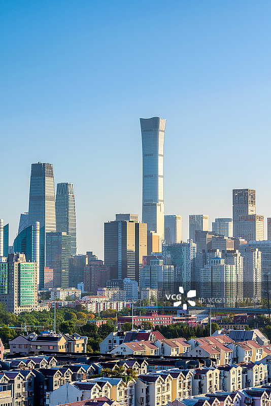 中国首都北京CBD风光图片素材