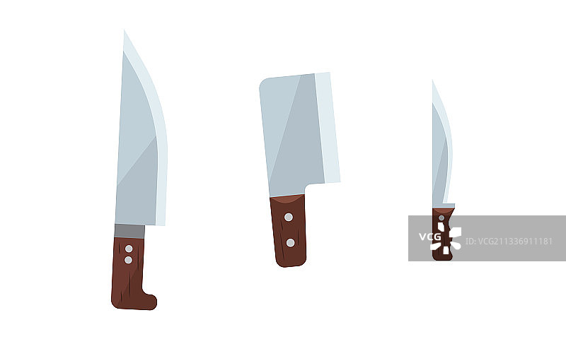 切菜刀或菜刀作为工具，有刀片和图片素材