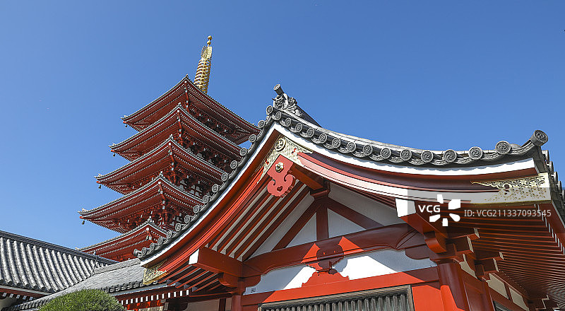 日本东京浅草寺建筑图片素材