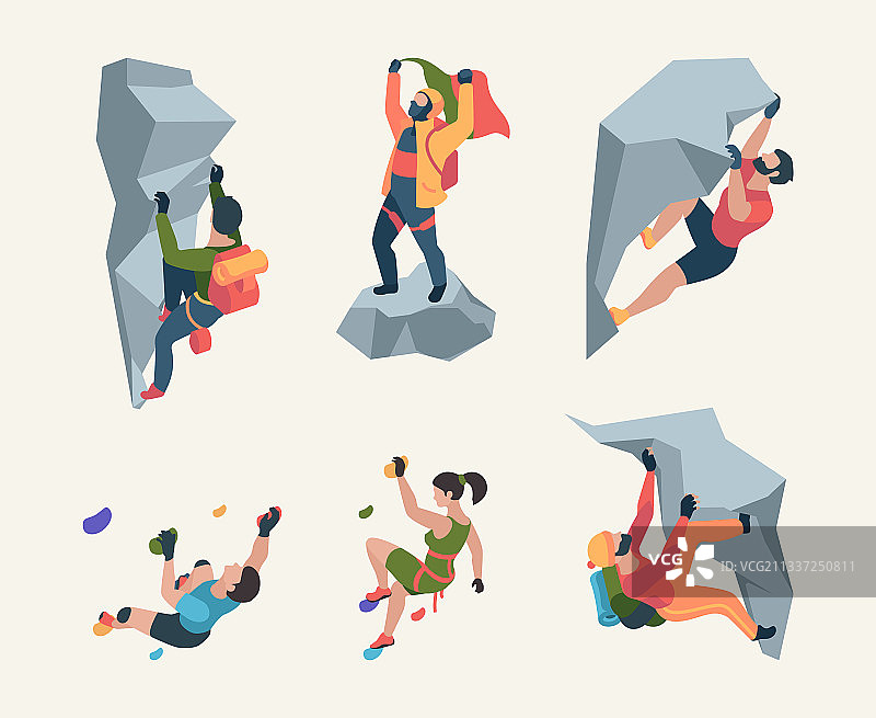 攀岩者，攀岩者，人的运动图片素材