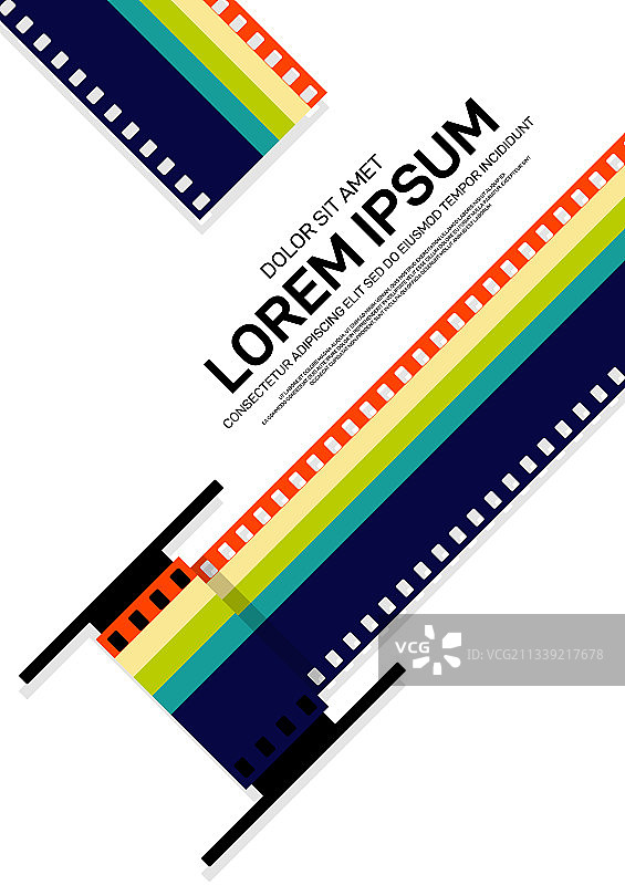 电影和电影海报设计的背景模板图片素材