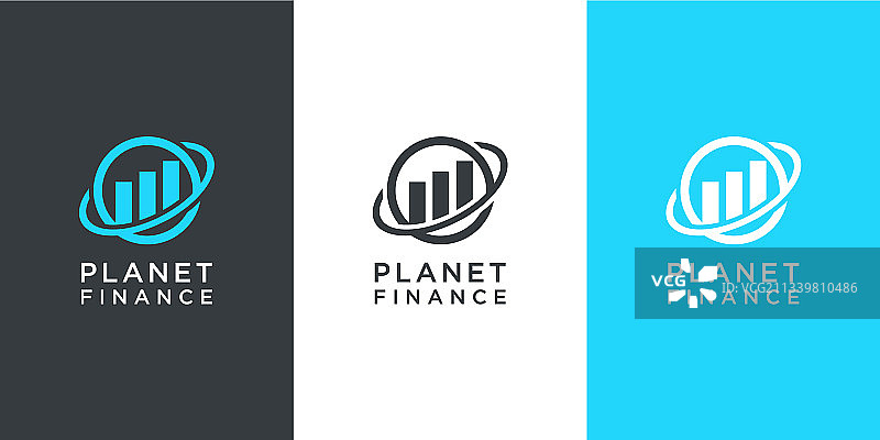 行星财务营销标志设计图片素材