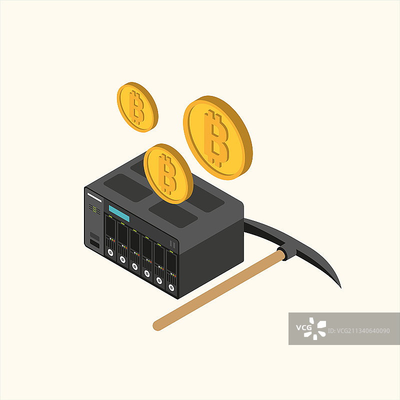 加密货币3d图标插图图片素材