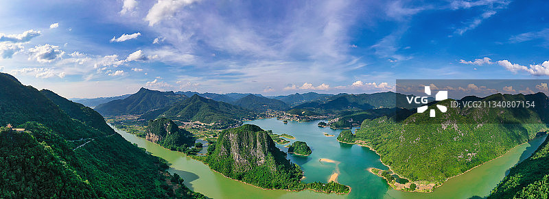 东兰坡豪湖红水河图片素材