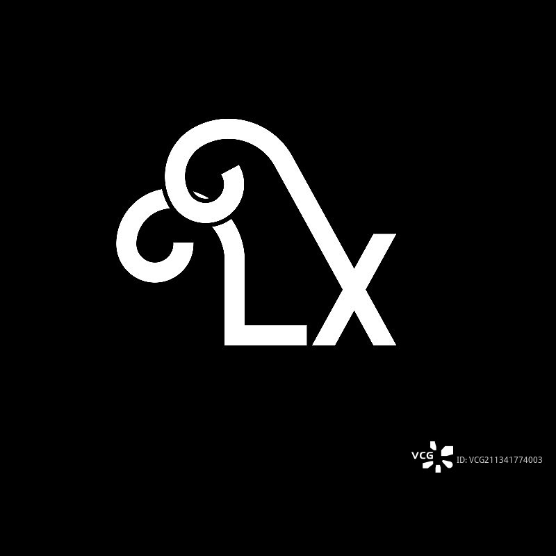 Lx字母标志设计的首字母Lx标志图片素材
