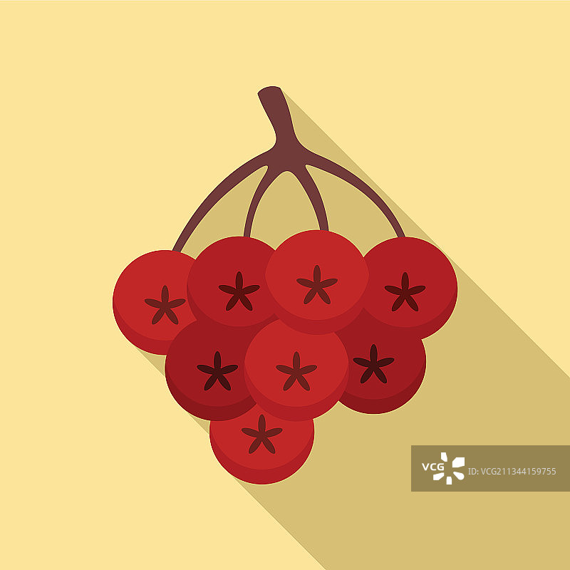 罗文秋莓图标扁平化风格图片素材